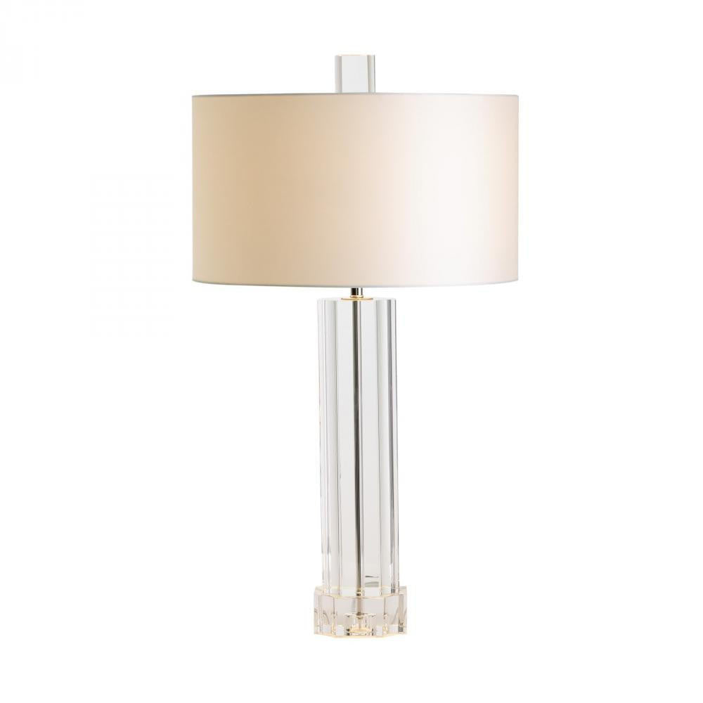 Global Views Fluted Crystal Column Table Lamp