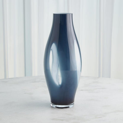 Global Views Fly Through Large Night Blue Vase