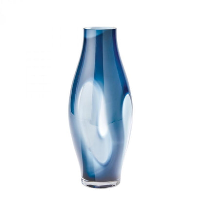 Global Views Fly Through Large Night Blue Vase