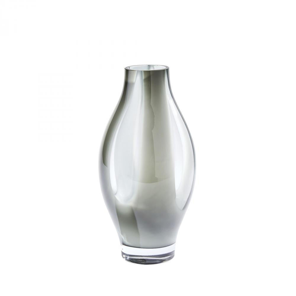 Global Views Fly Through Medium Gray Vase