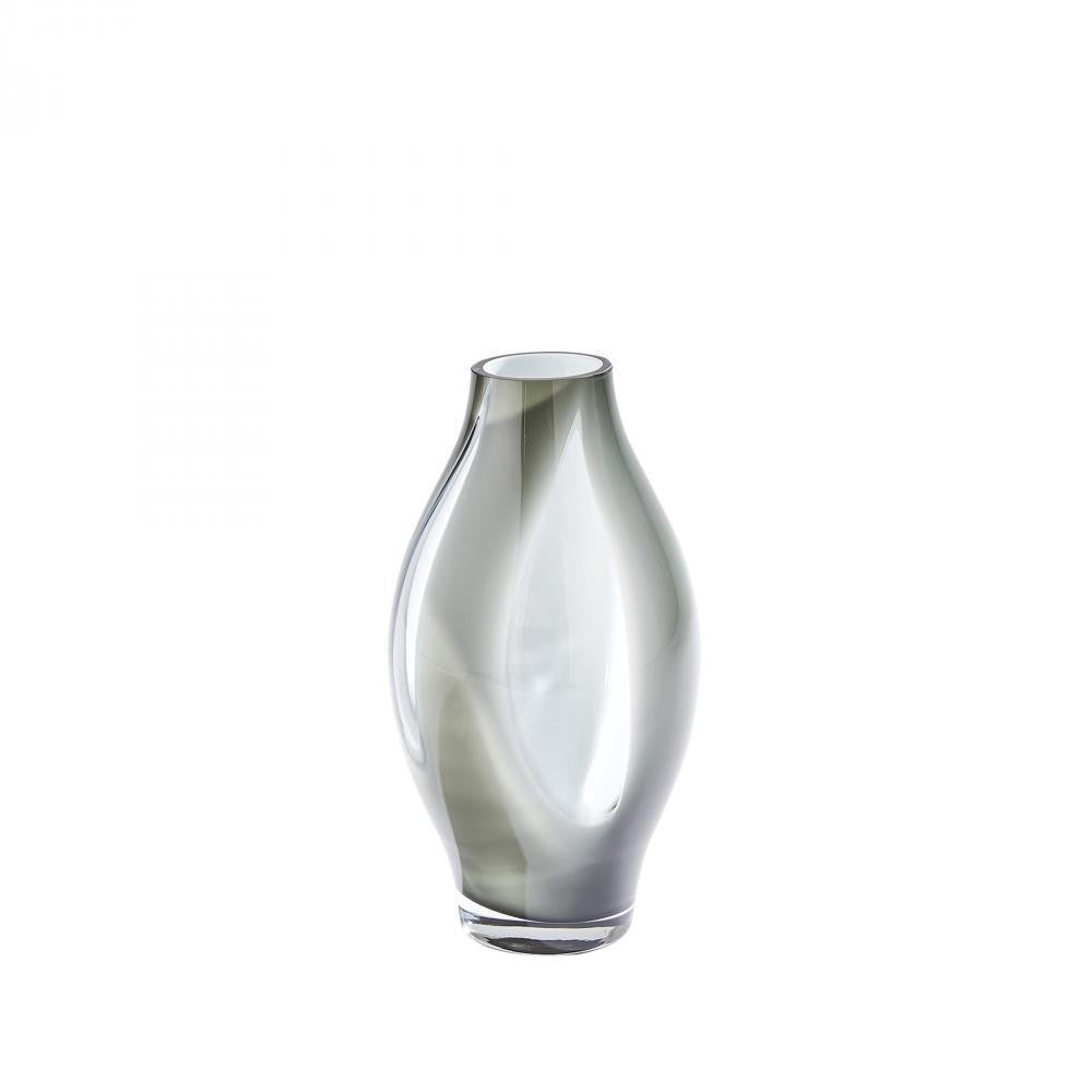 Global Views Fly Through Small Gray Vase
