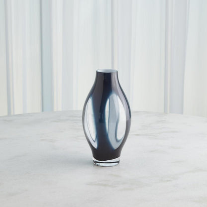 Global Views Fly Through Small Night Blue Vase