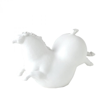 Global Views Friesian Horse Matte White Sculpture