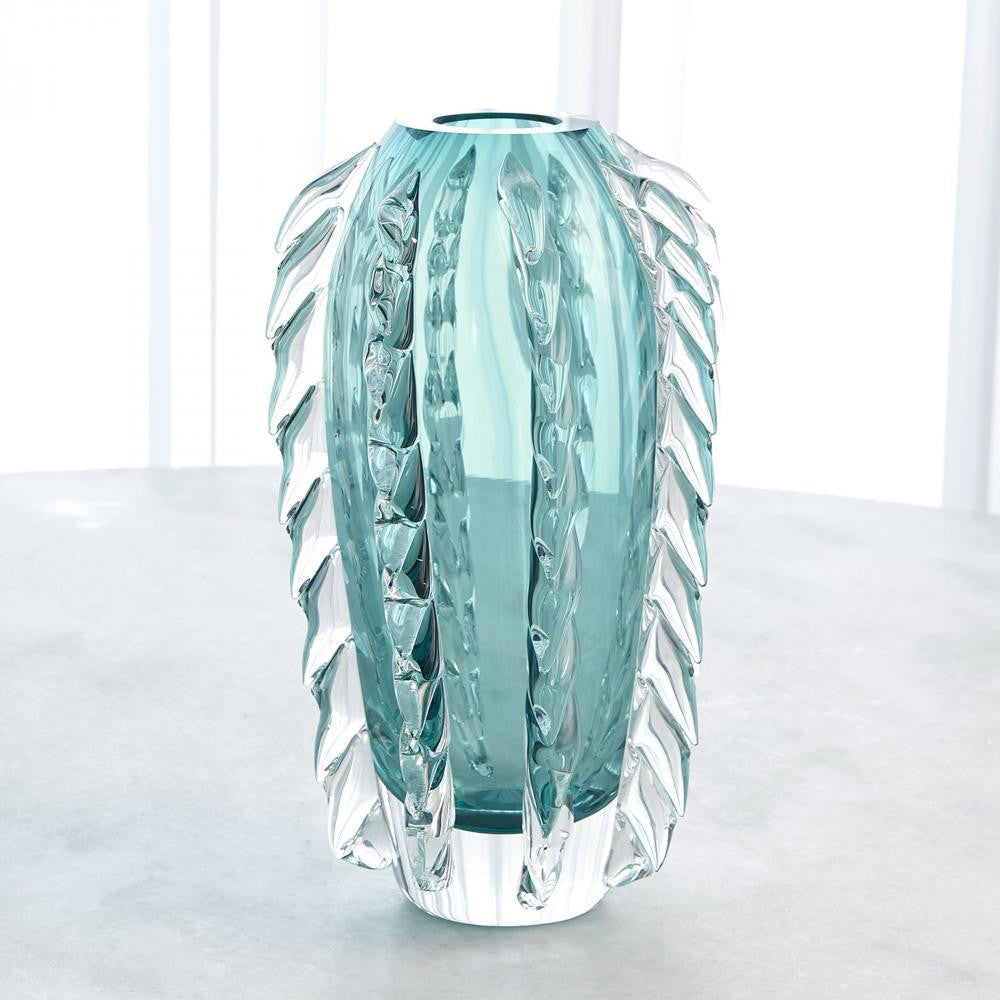Global Views Fringe Azure Vase