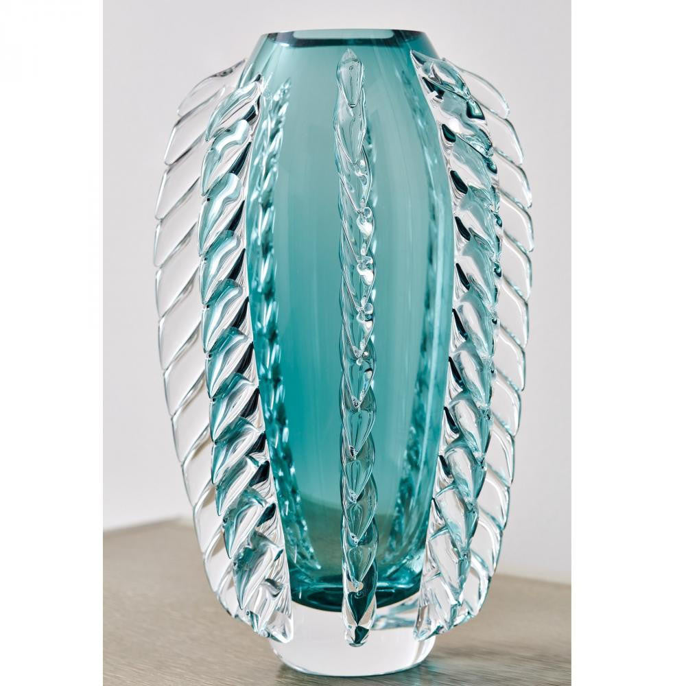 Global Views Fringe Azure Vase