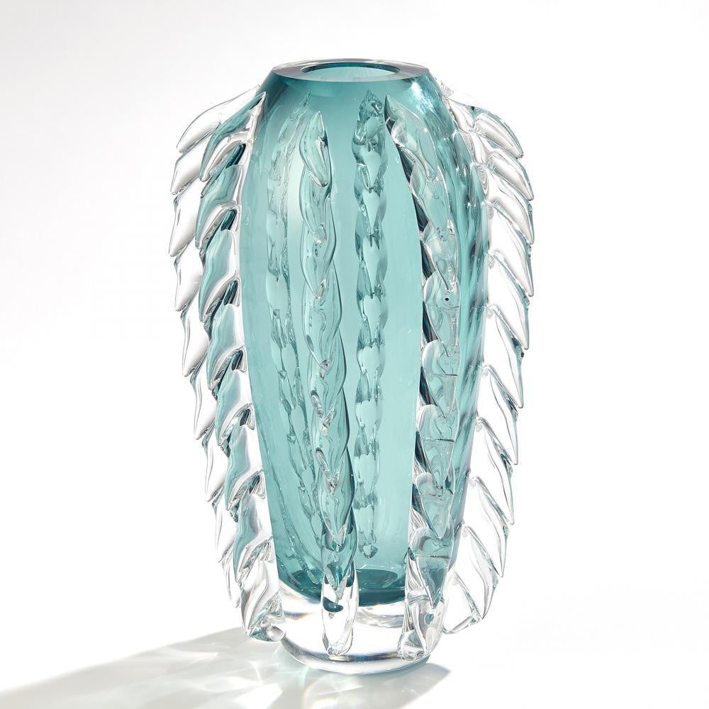 Global Views Fringe Azure Vase