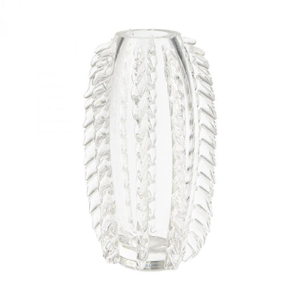 Global Views Fringe Clear Glass Vase