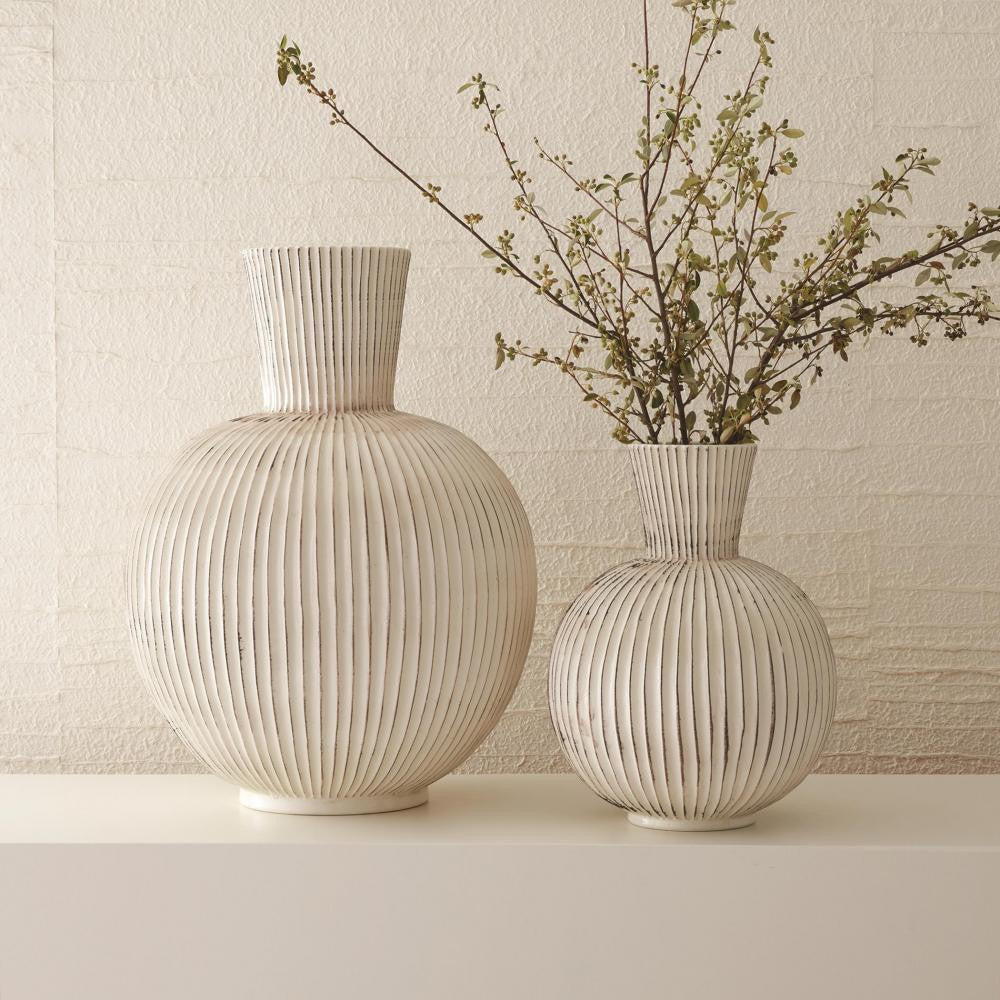 Global Views Furrow Sphere Small Vase