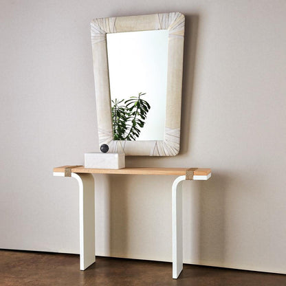 Global Views Gabriel White Mirror