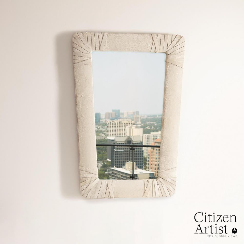 Global Views Gabriel White Mirror