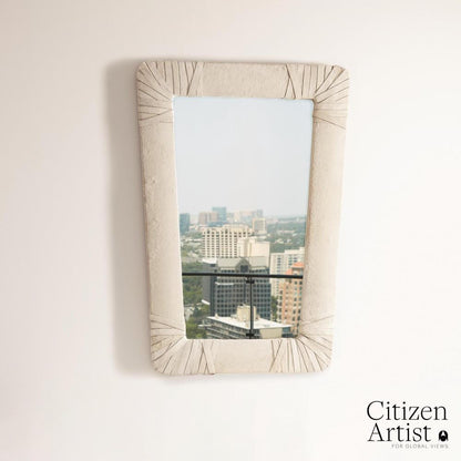 Global Views Gabriel White Mirror