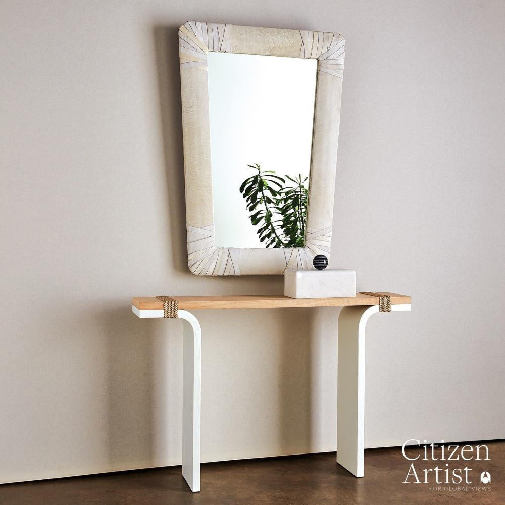 Global Views Gabriel White Mirror