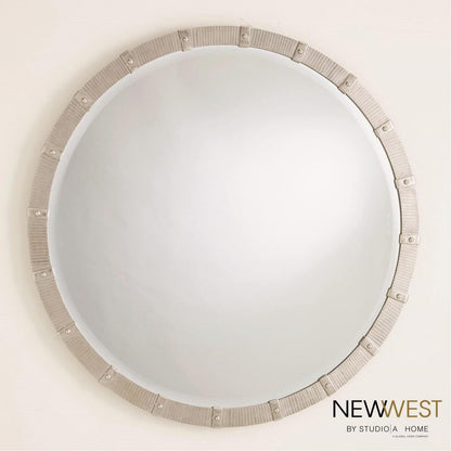 Global Views Galleon Large Nickel Mirror
