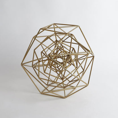 Global Views Geo Large Gold Sculpture