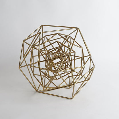 Global Views Geo Large Gold Sculpture