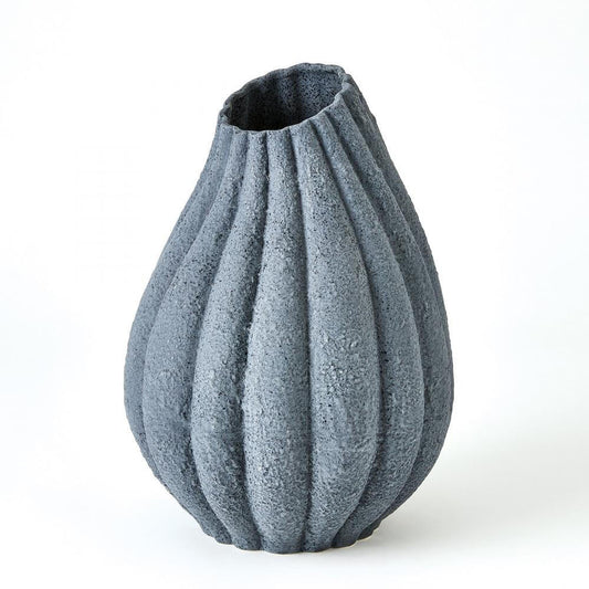 Global Views Glow Large Black Vase