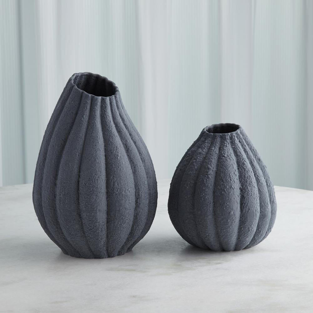 Global Views Glow Large Black Vase