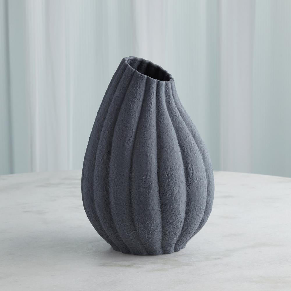 Global Views Glow Large Black Vase