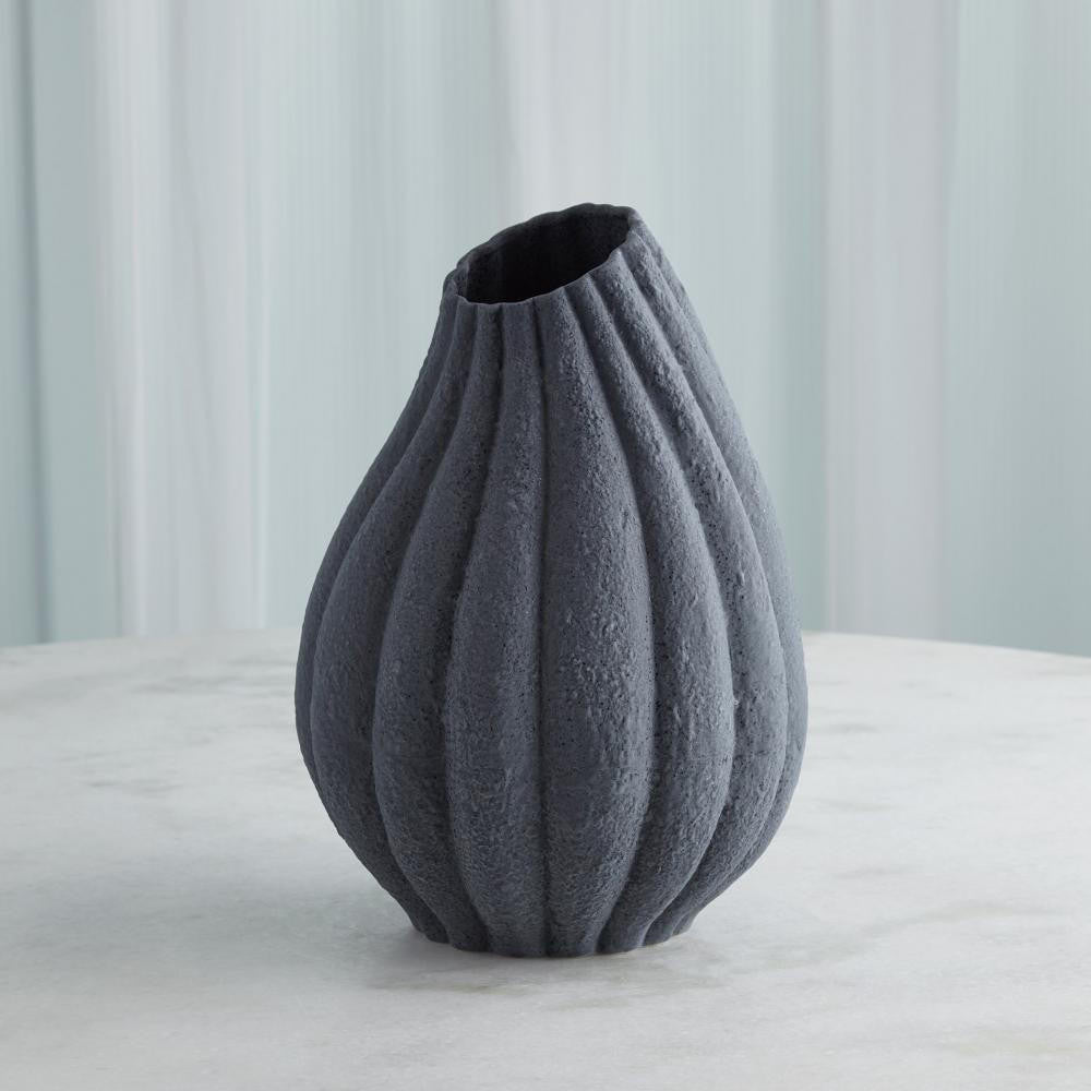 Global Views Glow Large Black Vase
