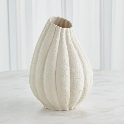 Global Views Glow Large White Vase