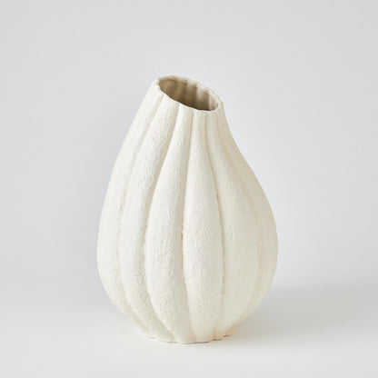 Global Views Glow Large White Vase