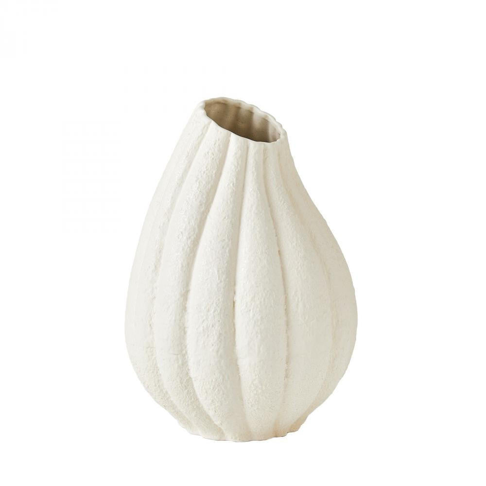 Global Views Glow Large White Vase