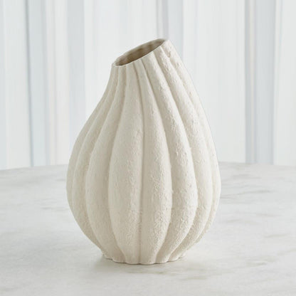 Global Views Glow Large White Vase