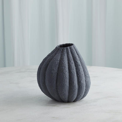 Global Views Glow Small Black Vase