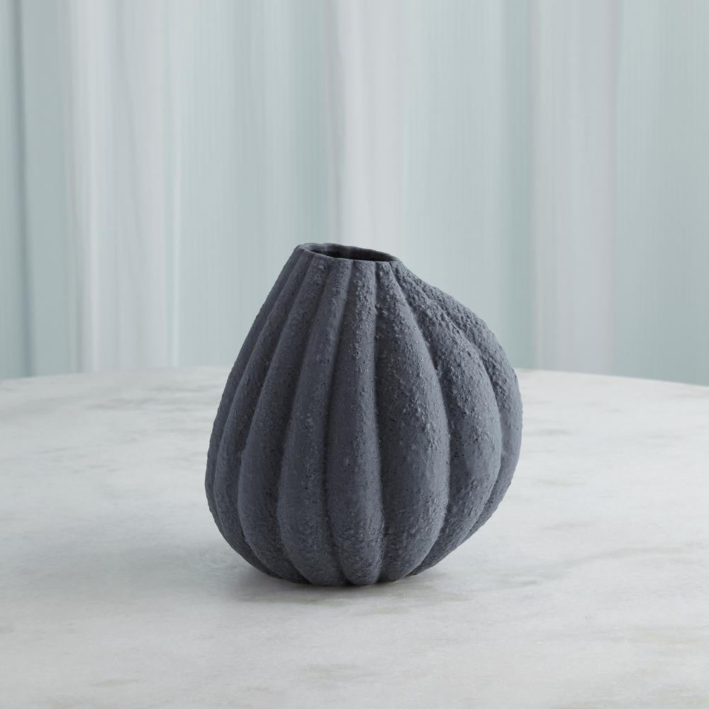 Global Views Glow Small Black Vase