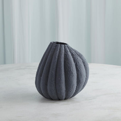 Global Views Glow Small Black Vase