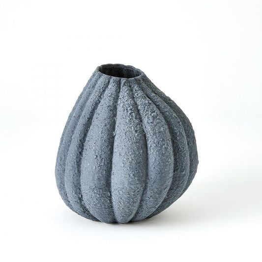 Global Views Glow Small Black Vase