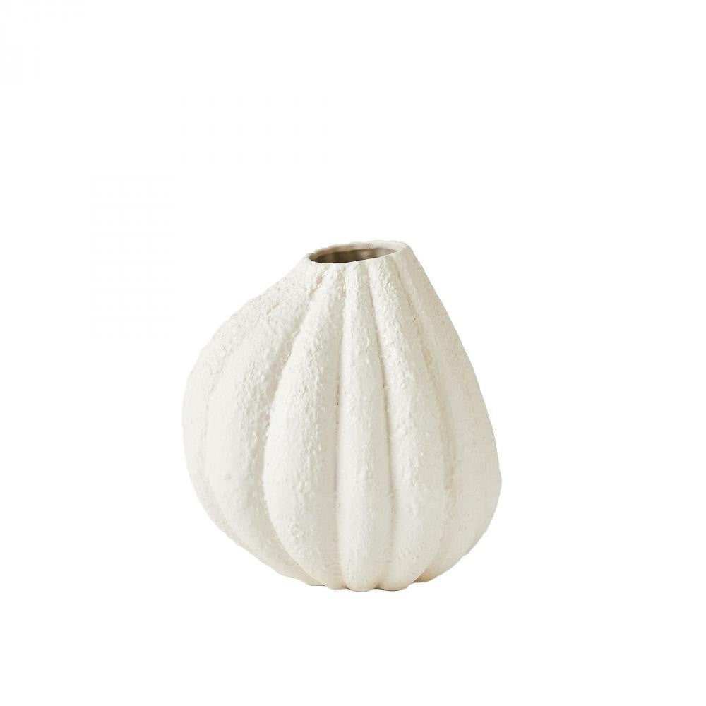 Global Views Glow Small White Vase