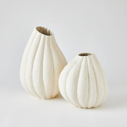 Global Views Glow Small White Vase