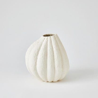 Global Views Glow Small White Vase
