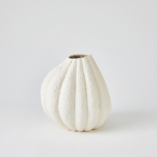 Global Views Glow Small White Vase