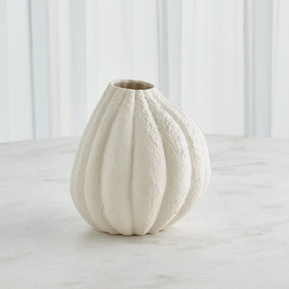 Global Views Glow Small White Vase