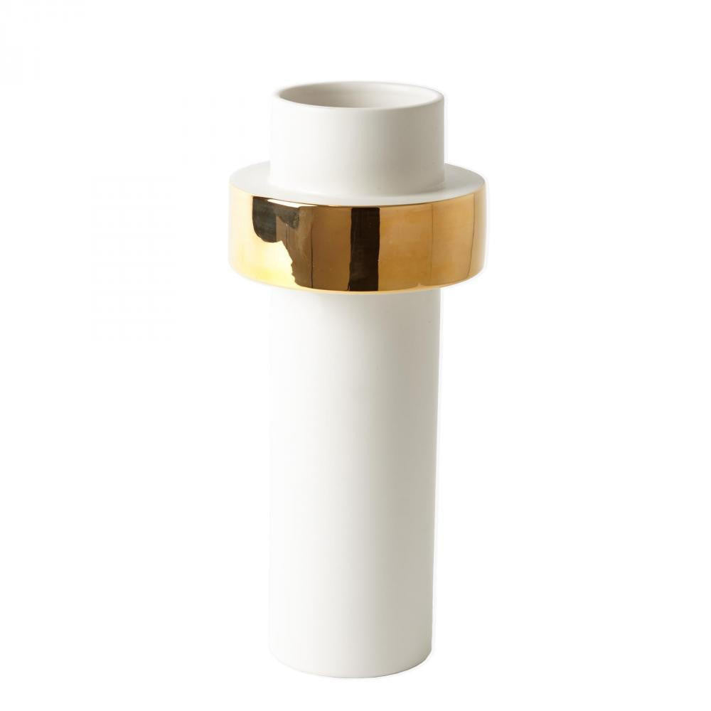 Global Views Gold Ring High Vase