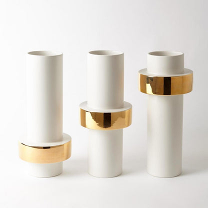 Global Views Gold Ring High Vase