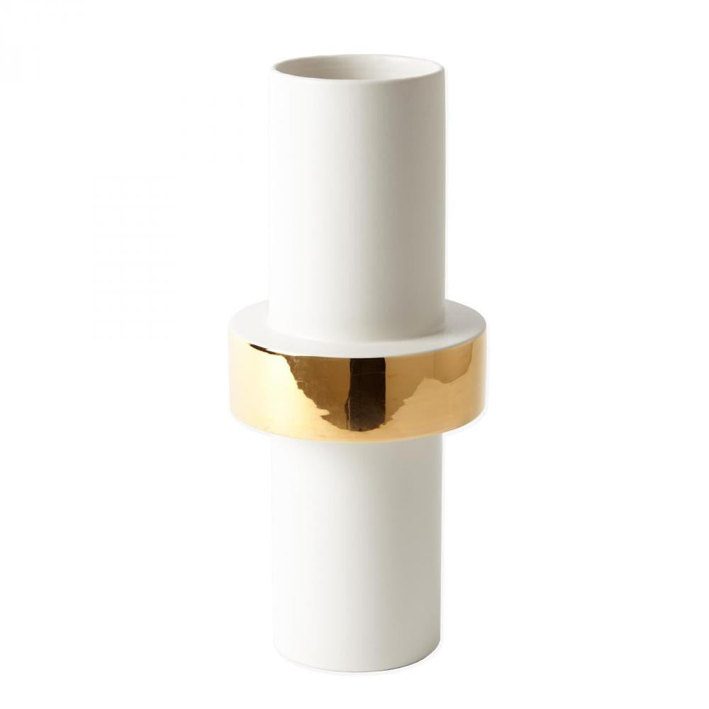 Global Views Gold Ring Mid Vase