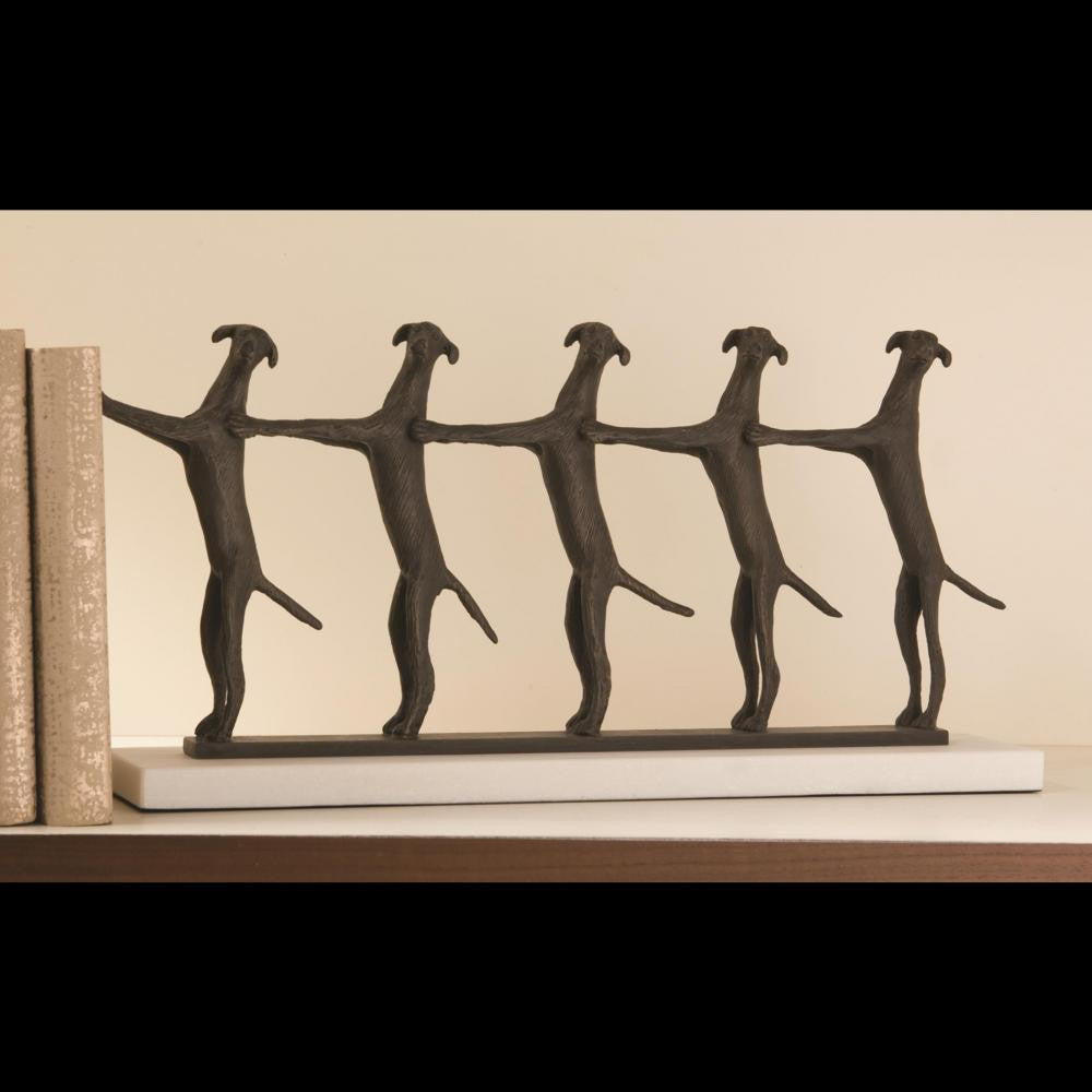 Global Views Golden Conga Line Sculpture