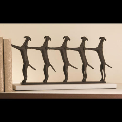 Global Views Golden Conga Line Sculpture