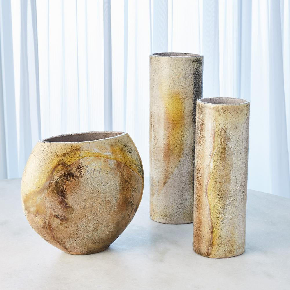 Global Views Golden Raku Small Vase