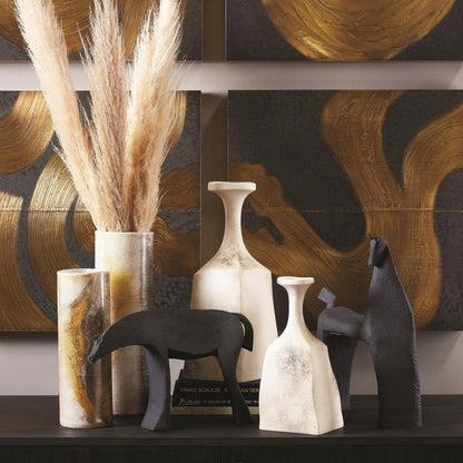 Global Views Golden Raku Small Vase