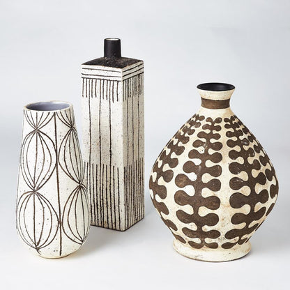 Global Views Graffiti Square Vase