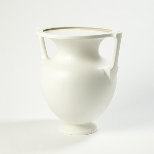 Global Views Grecian Large Matte White Amphora