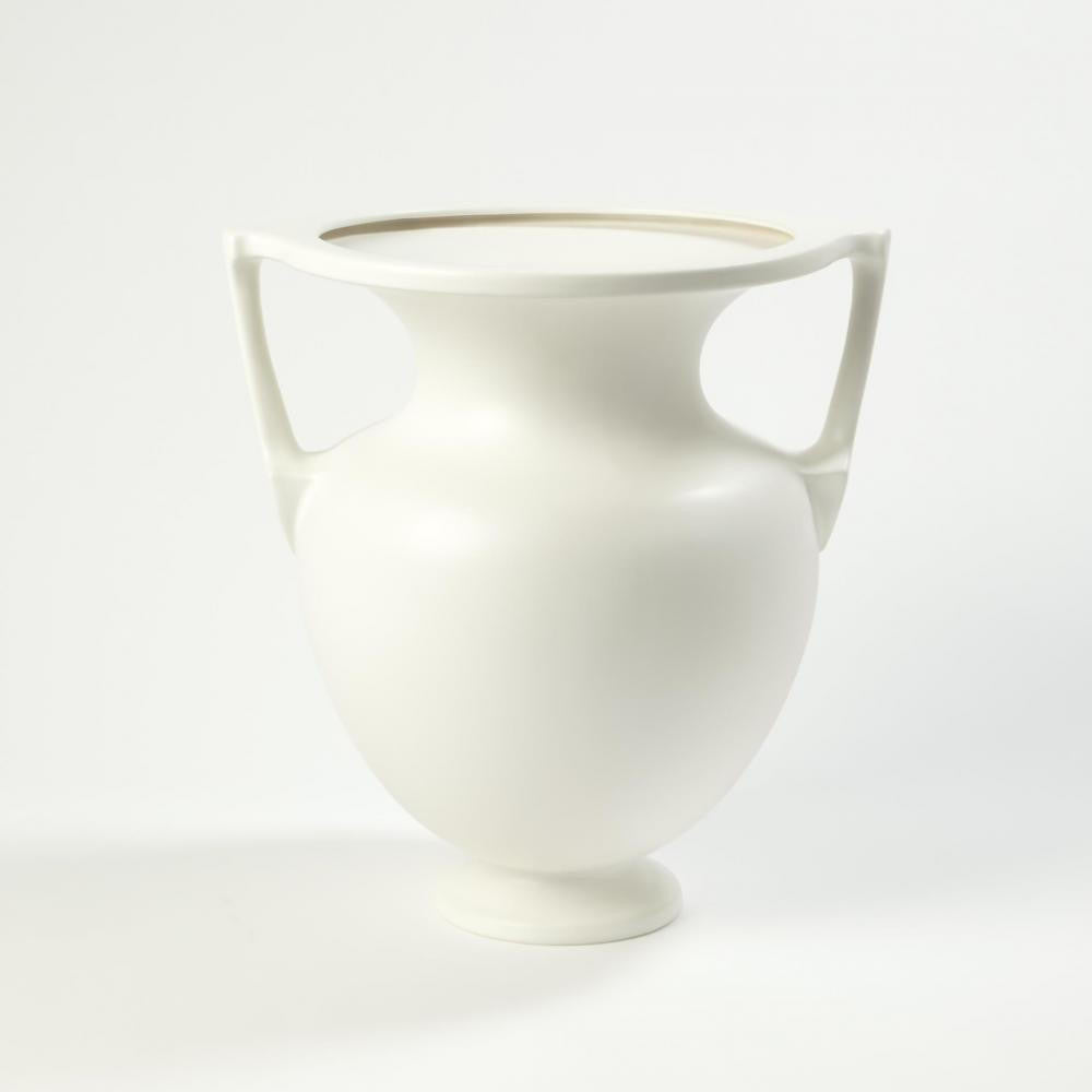 Global Views Grecian Large Amphora Matte White