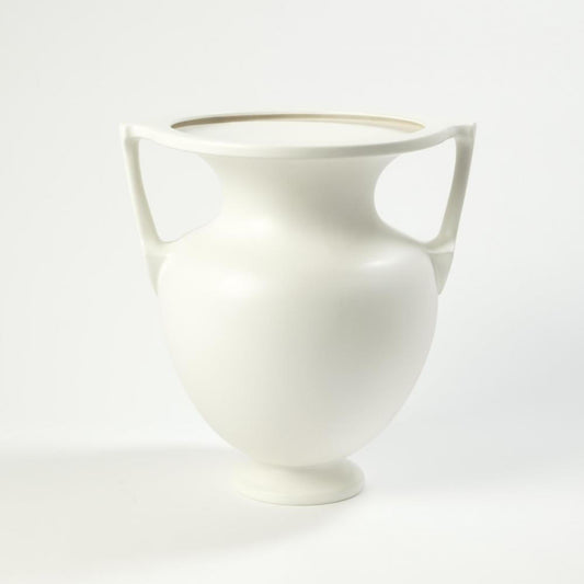 Global Views Grecian Large Amphora Matte White