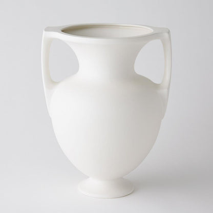 Global Views Grecian Medium Matte White Amphora