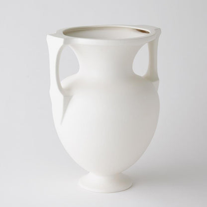 Global Views Grecian Medium Matte White Amphora