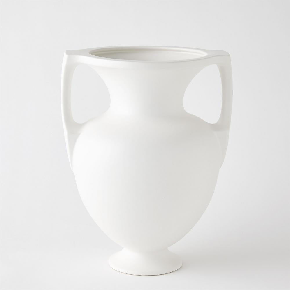 Global Views Grecian Medium Amphora Matte White